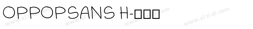 OPPOPSANS H字体转换